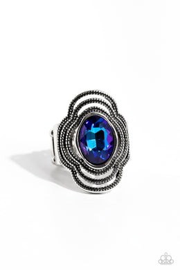 paparazzi-accessories-entrancing-edge-blue-ring