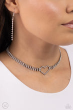 Load image into Gallery viewer, Rows of Romance - White Necklace - Paparazzi Jewelry
