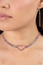 Load image into Gallery viewer, Rows of Romance - Pink Necklace - Paparazzi Jewelry
