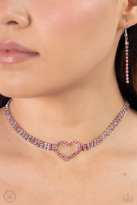 Rows of Romance - Pink Necklace - Paparazzi Jewelry