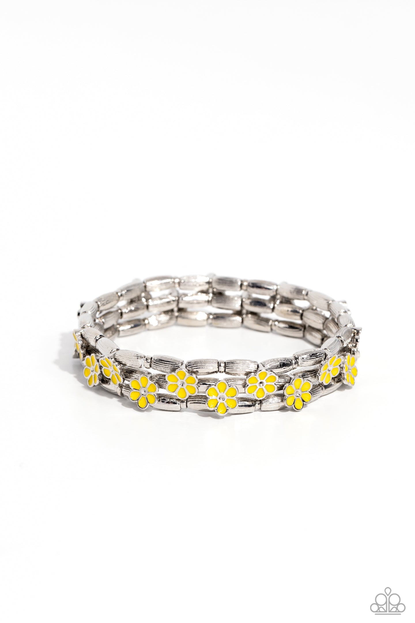 paparazzi-accessories-scattered-springtime-yellow-bracelet