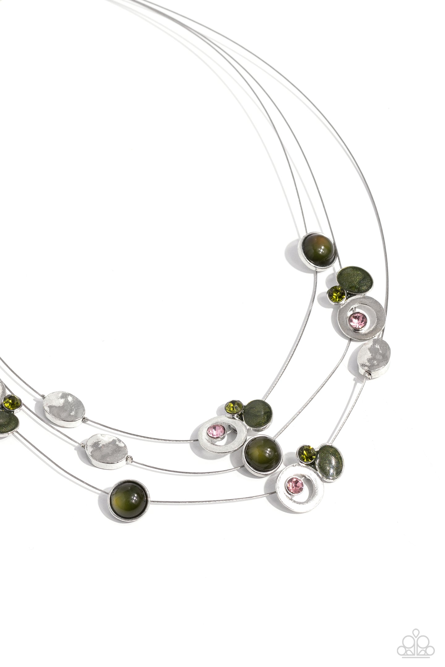 paparazzi-accessories-affectionate-array-green-necklace