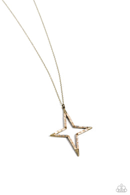 paparazzi-accessories-stellar-showtime-brass-necklace