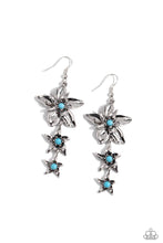 Load image into Gallery viewer, paparazzi-accessories-tapered-tiers-blue-earrings
