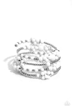 Load image into Gallery viewer, paparazzi-accessories-compelling-clouds-white-bracelet
