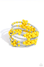 Load image into Gallery viewer, paparazzi-accessories-compelling-clouds-yellow-bracelet
