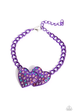 paparazzi-accessories-lovestruck-lineup-purple-bracelet