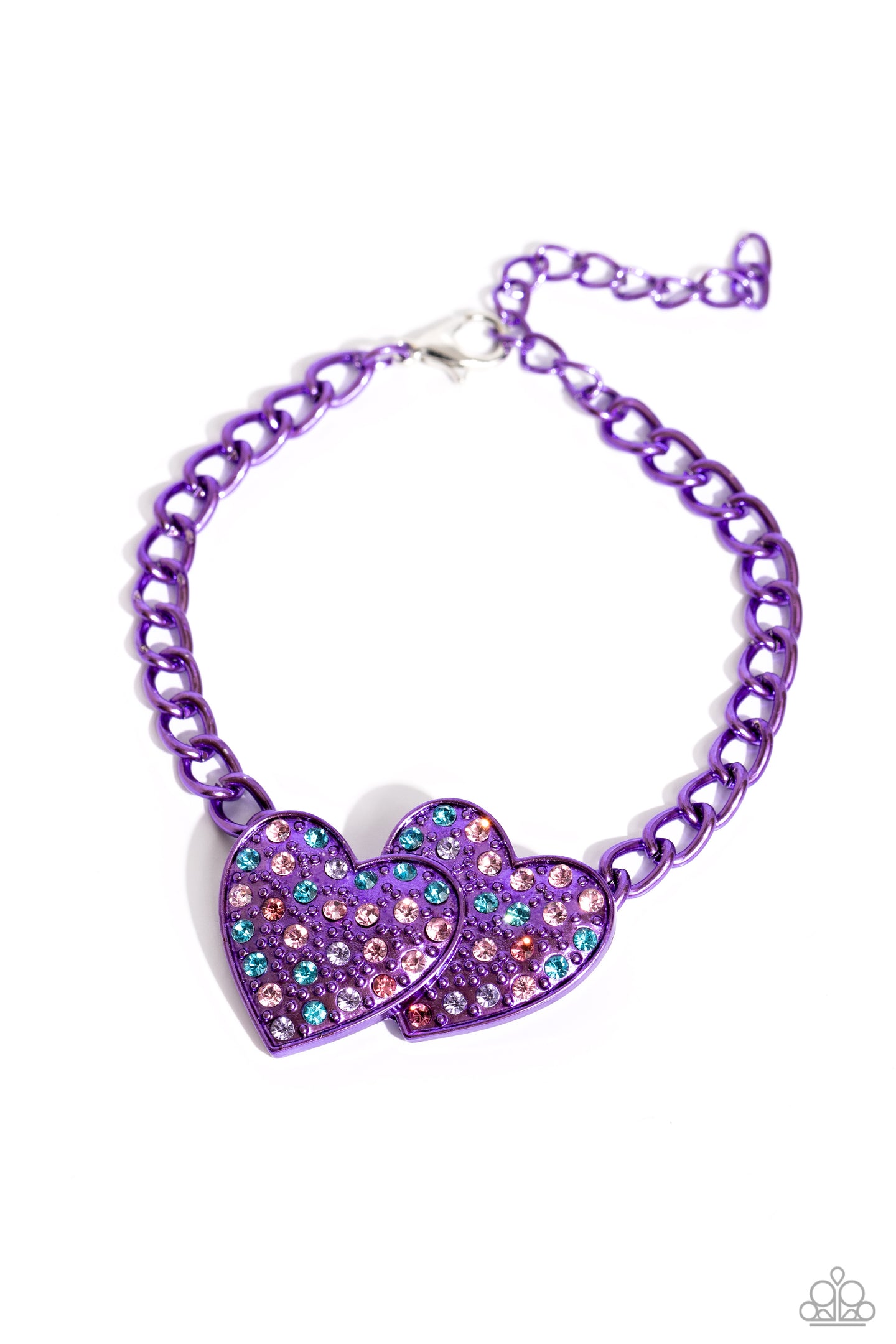 paparazzi-accessories-lovestruck-lineup-purple-bracelet