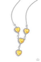 Load image into Gallery viewer, paparazzi-accessories-stuck-on-you-yellow-necklace
