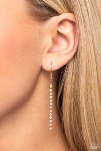 Synchronized SHIMMER - Gold Necklace - Paparazzi Jewelry