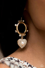 Load image into Gallery viewer, Romantic Relic - Gold Earrings - Paparazzi Jewelry
