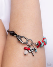 Load image into Gallery viewer, Daring Dragonfly - Red Bracelet - Paparazzi Jewelry

