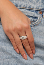 Load image into Gallery viewer, Monogram Memento - Silver - M Ring - Paparazzi Jewelry
