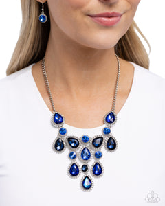 Dripping in Dazzle - Blue Necklace - Paparazzi Jewelry