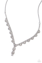 Load image into Gallery viewer, paparazzi-accessories-executive-embellishment-white-necklace
