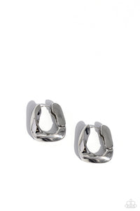 paparazzi-accessories-asymmetric-advocate-silver-earrings
