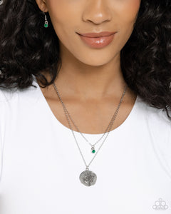 Birthstone Beauty - Green Necklace - Paparazzi Jewelry