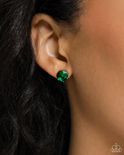 Load image into Gallery viewer, Breathtaking Birthstone - Green Post Earrings - Paparazzi Jewelry
