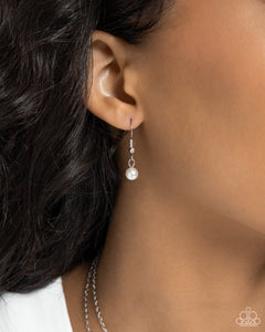 Birthstone Beauty - White Necklace - Paparazzi Jewelry