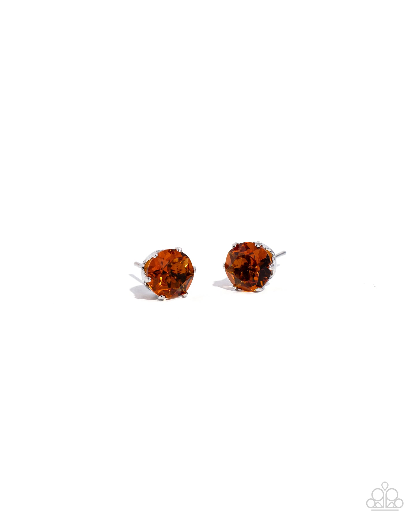 paparazzi-accessories-breathtaking-birthstone-orange-post earrings