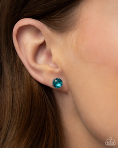 Breathtaking Birthstone - Blue Post Earrings - Paparazzi Jewelry