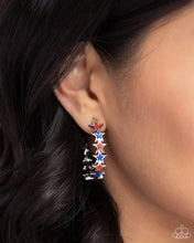 Load image into Gallery viewer, Star Spangled Statement Earrings - Paparazzi Jewelry
