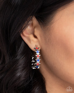 Star Spangled Statement Earrings - Paparazzi Jewelry