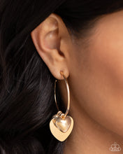 Load image into Gallery viewer, Casually Crushing - Gold Earrings - Paparazzi Jewelry
