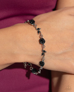 Roses Supposes - Black Bracelet - Paparazzi Jewelry