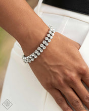 Load image into Gallery viewer, Once Upon A TIARA - White Bracelet - Paparazzi Jewelry
