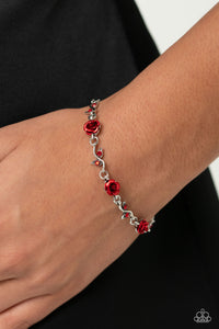 Roses Supposes - Red Bracelet - Paparazzi Jewelry