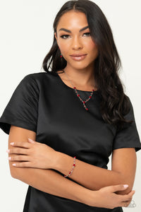 Roses Supposes - Red Bracelet - Paparazzi Jewelry