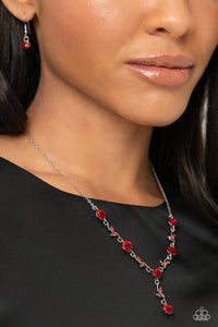 ROSE Without Saying... - Red Necklace - Paparazzi Jewelry