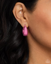 Load image into Gallery viewer, Colorful Curiosity - Pink Earrings - Paparazzi Jewelry
