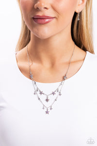 Raising the STAR - Purple Necklace - Paparazzi Jewelry