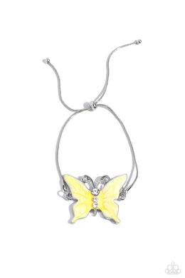 paparazzi-accessories-aerial-adornment-yellow-bracelet