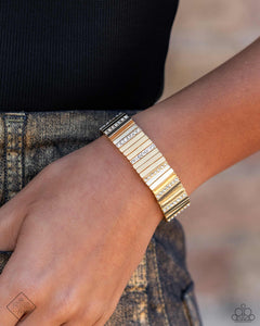 Linear Legend - Gold Bracelet - Paparazzi Jewelry