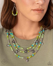 Load image into Gallery viewer, Piquant Pattern - Green Necklace - Paparazzi Jewelry
