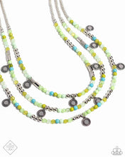 Load image into Gallery viewer, paparazzi-accessories-piquant-pattern-green-necklace
