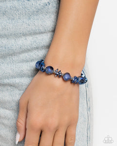Lets Start at the FAIRY Beginning - Blue Bracelet - Paparazzi Jewelry
