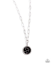 Load image into Gallery viewer, paparazzi-accessories-lunar-liaison-black-necklace
