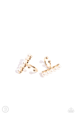 paparazzi-accessories-cuff-love-gold-post earrings