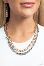 Load image into Gallery viewer, Industrial Improv - Silver Necklace - Paparazzi Jewelry
