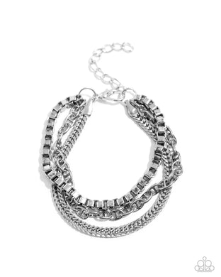paparazzi-accessories-chain-cabaret-silver-mens bracelet