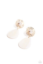 Load image into Gallery viewer, paparazzi-accessories-sunburst-sophistication-gold-post earrings
