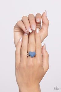 Denim Daydream - Blue Ring - Paparazzi Jewelry