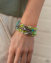 Load image into Gallery viewer, Poignant Pairing - Green Bracelet - Paparazzi Jewelry
