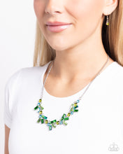 Load image into Gallery viewer, Serene Statement - Green Necklace - Paparazzi Jewelry
