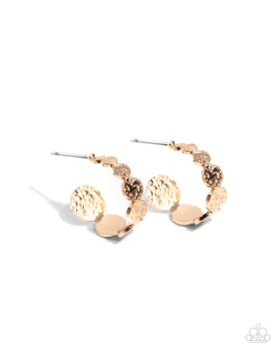 paparazzi-accessories-textured-tease-gold-earrings