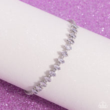 Load image into Gallery viewer, Dandy Dancer - White Bracelet - Paparazzi Jewelry
